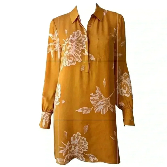 Joie Amaranda Printed Shift Dress 100% silk. Size medium - Picture 1 of 6